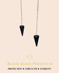 Black Agate Pendulum