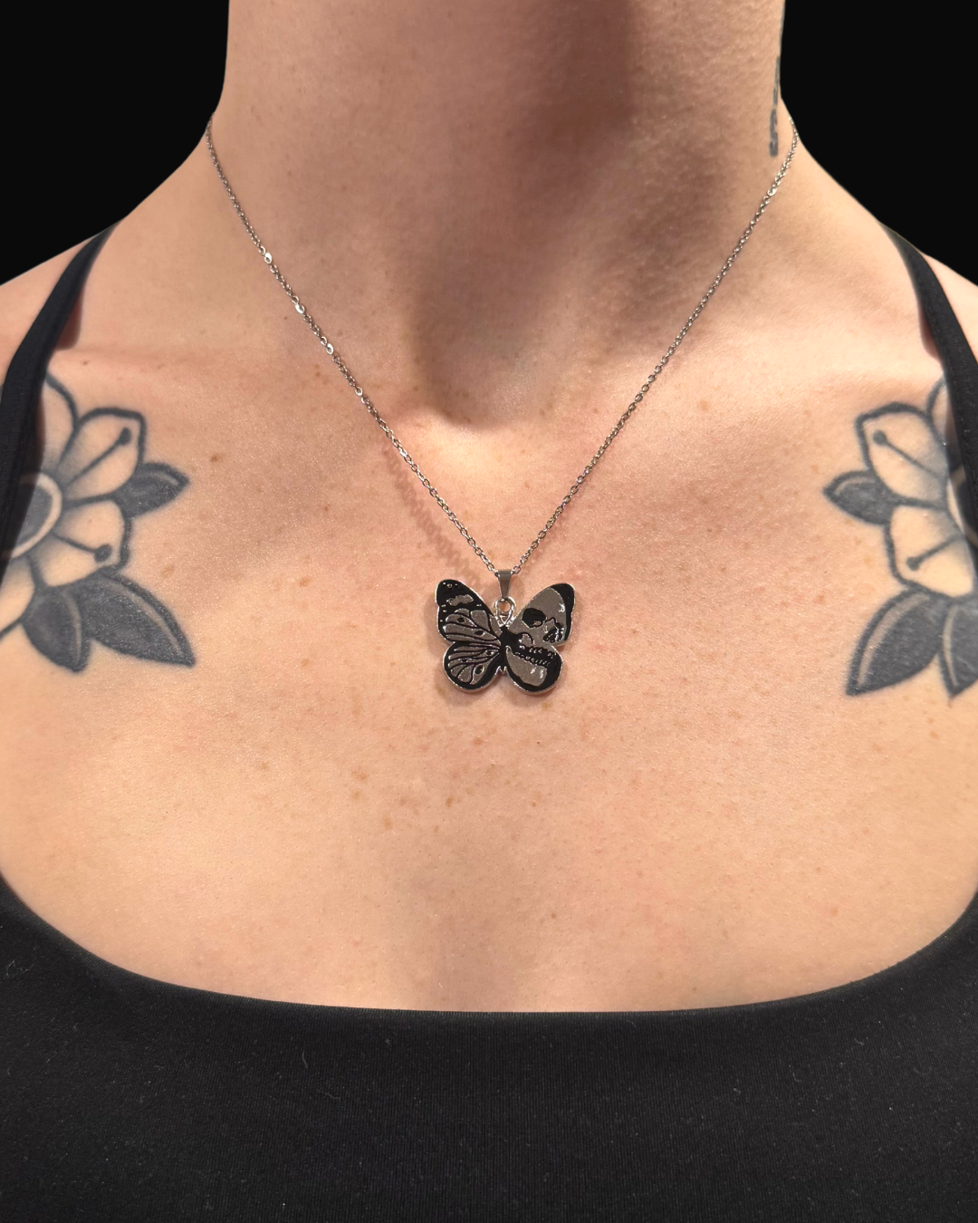 Skullwing Butterfly Necklace