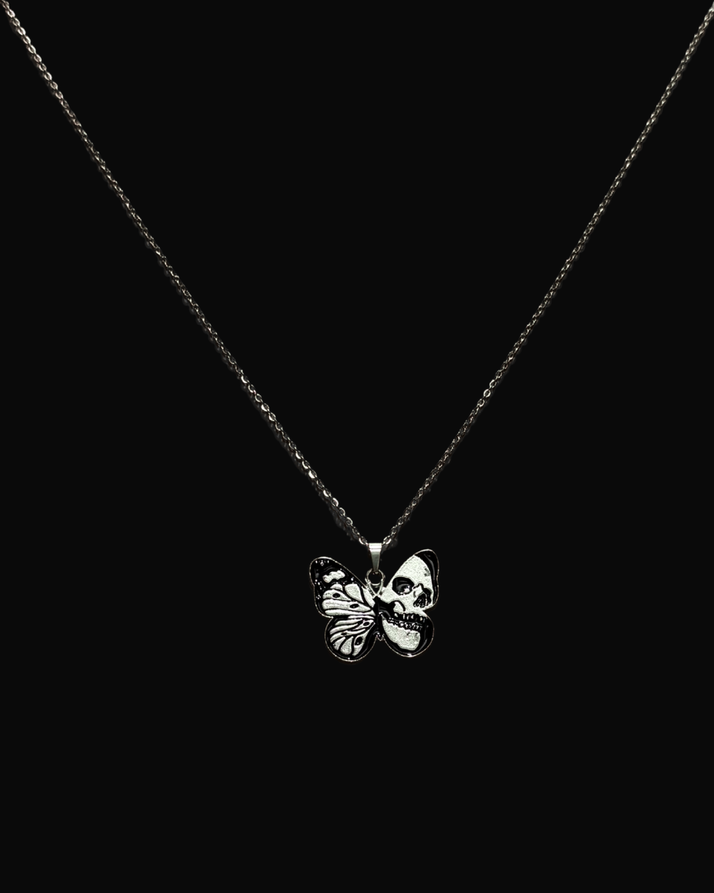 Skullwing Butterfly Necklace