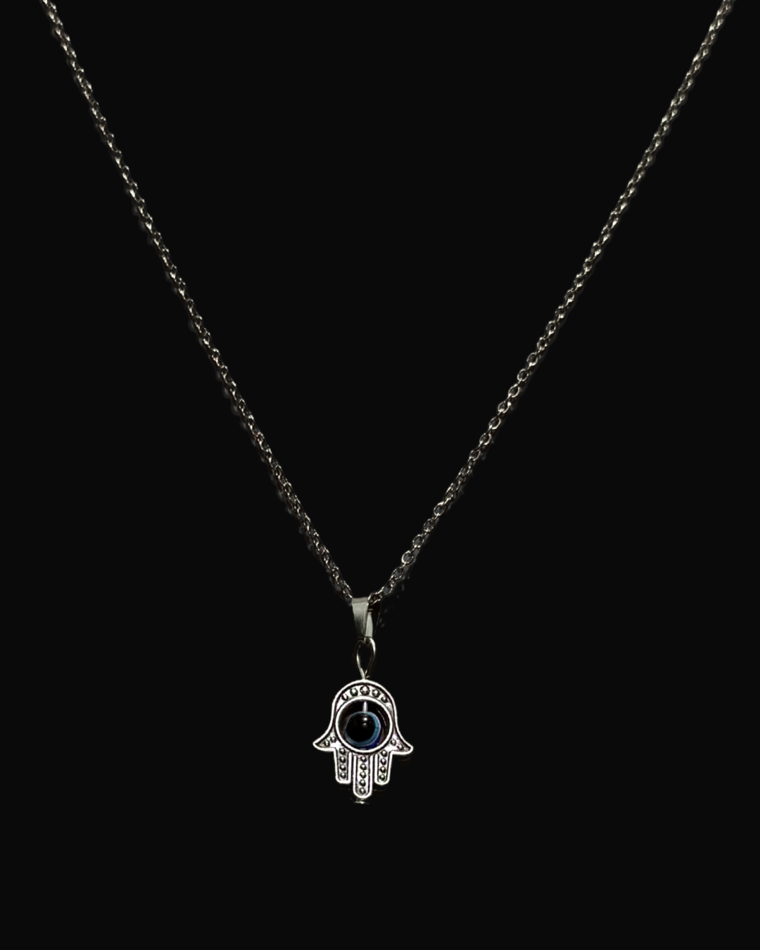 Watchful Hamsa Evil Eye Necklace