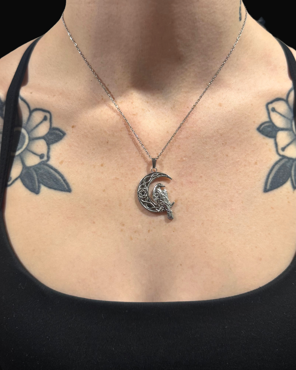 Moonbound Raven Necklace